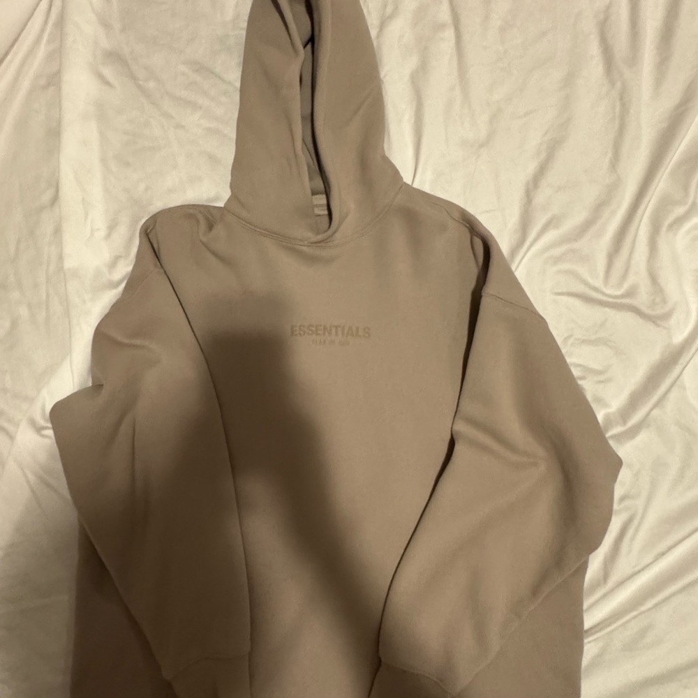Essential Fear of God Tan Hoodie
